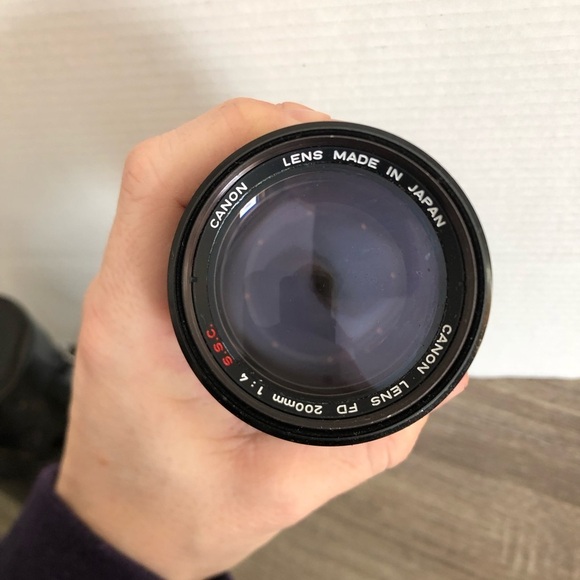 Vtg Canon 200mm Camera Lens - Picture 8 of 10